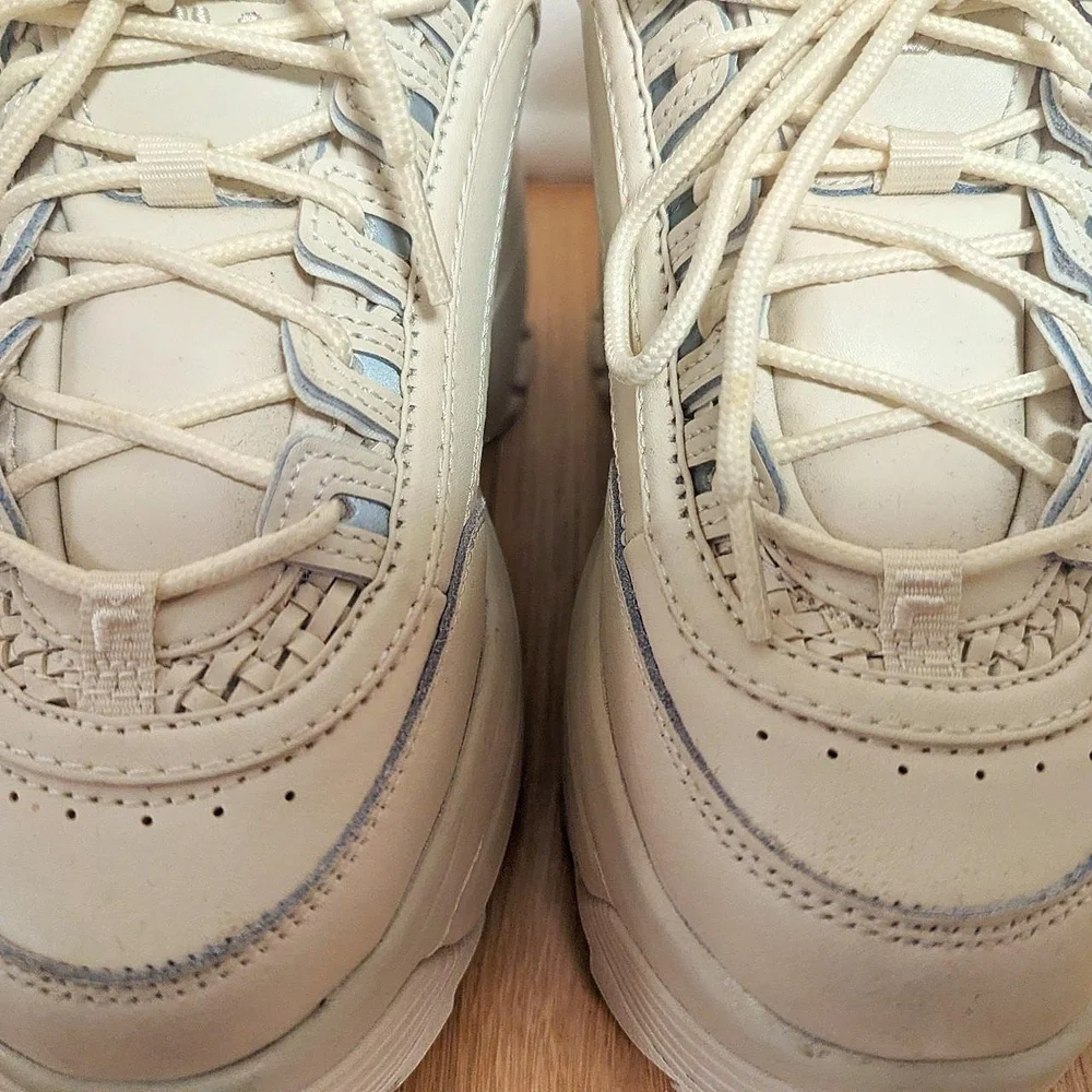 Fila Women's Cream Platform Sneakers - Picture 4 of 8